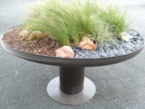 potager surélevé installé sur une terrasse